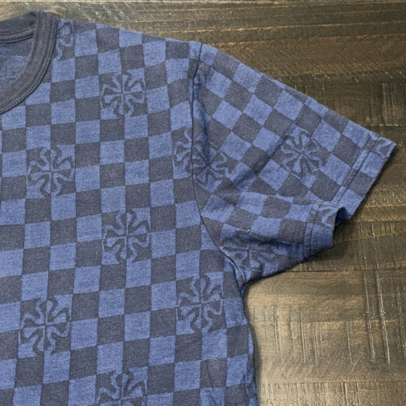 (EUC) VANS Blue Short Sleeve Checkerboard T-Shirt Men’s Size Medium - Picture 4 of 13